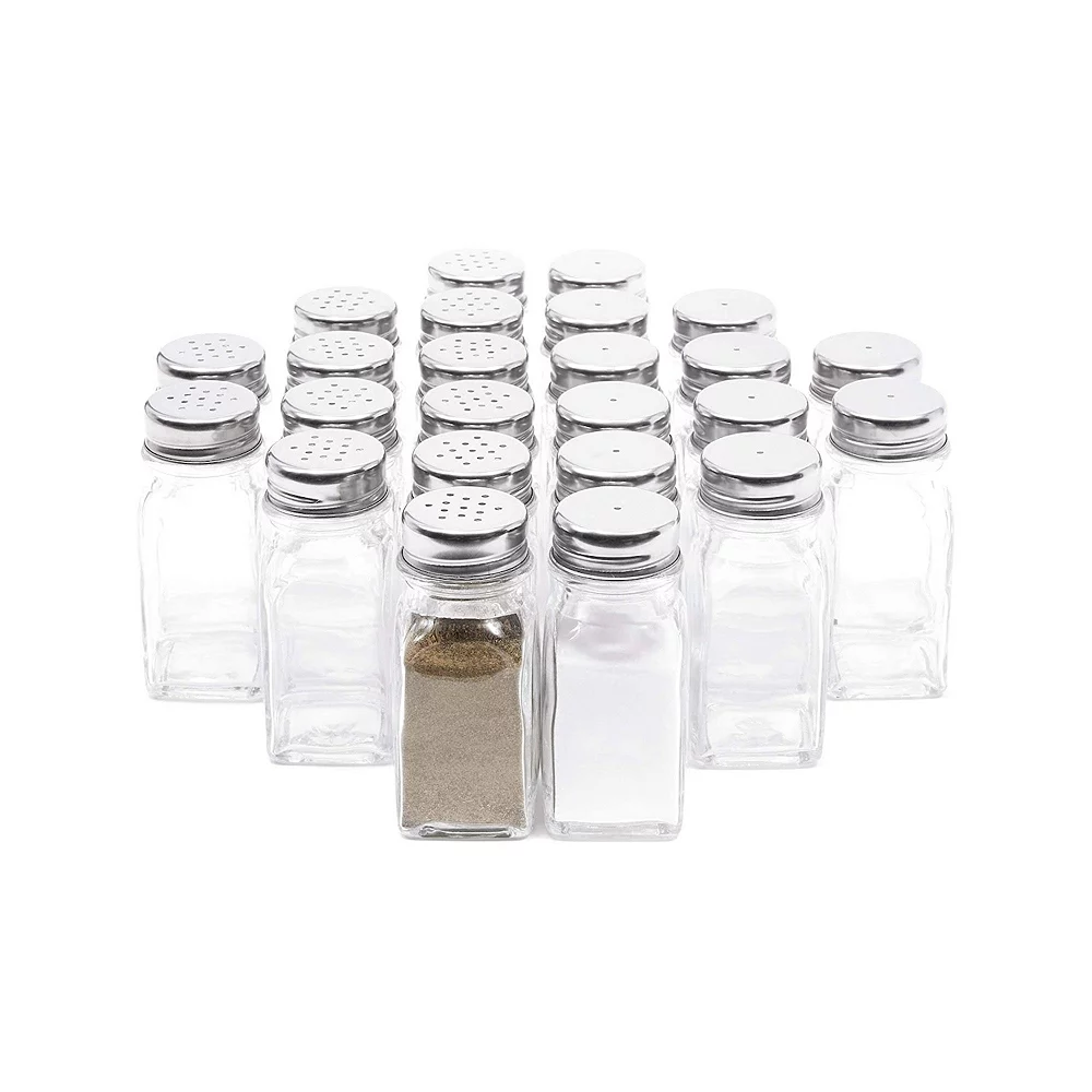 Juvale 24 Pack Glass Salt And Pepper Shakers Bulk Set, Spice Containers For Restaurant 2 Juvale 24 Pack Glass Salt And Pepper Shakers Bulk Set, Spice Containers For Restaurant