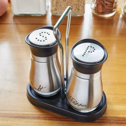 Juvale Salt And Pepper Shakers Set With Holder, Unique Stainless Steel And Glass Dispensers For Kitchen Accessories (4oz) 9 Juvale Salt And Pepper Shakers Set With Holder, Unique Stainless Steel And Glass Dispensers For Kitchen Accessories (4oz) -tableware shop 6096507 ALT3
