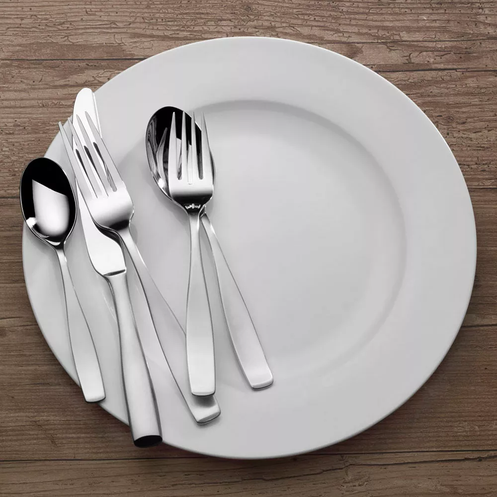 Mikasa Satin Loft 45-pc. Flatware Set With Serveware - Image 3