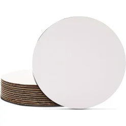 Juvale 12-Pack Round Cake Boards, Cardboard Cake Circle Bases, 6 Inches Diameter, White