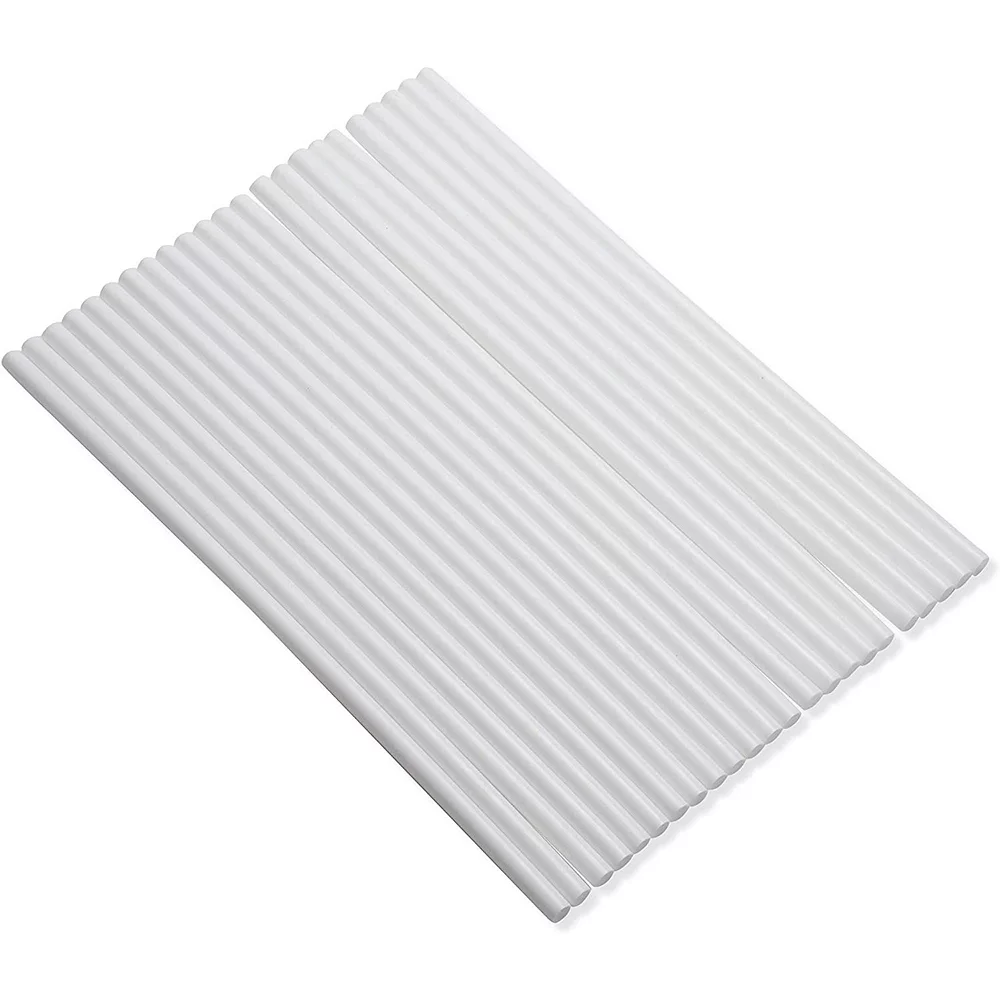 Juvale 24-Pack Plastic White Dowel Rods For Tiered Cake Construction And Crafts, 16 X 1/2 Inches