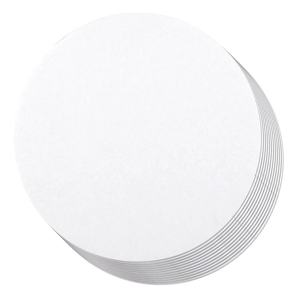 Juvale Cake Boards - 12-Piece Cardboard Round Cake Circle Base, 12 Inches Diameter, White