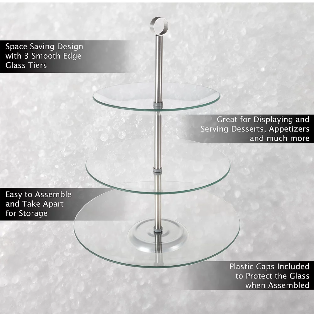 Classic Cuisine 3-Tier Dessert Stand 5 Classic Cuisine 3-Tier Dessert Stand - Image 4