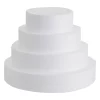Bright Creations 4 Piece Round Foam Cake Dummies For 10" Tall Fake Wedding Cake, 2.25" Thick In 4 Diameters (6, 8, 10, 12 Inches)