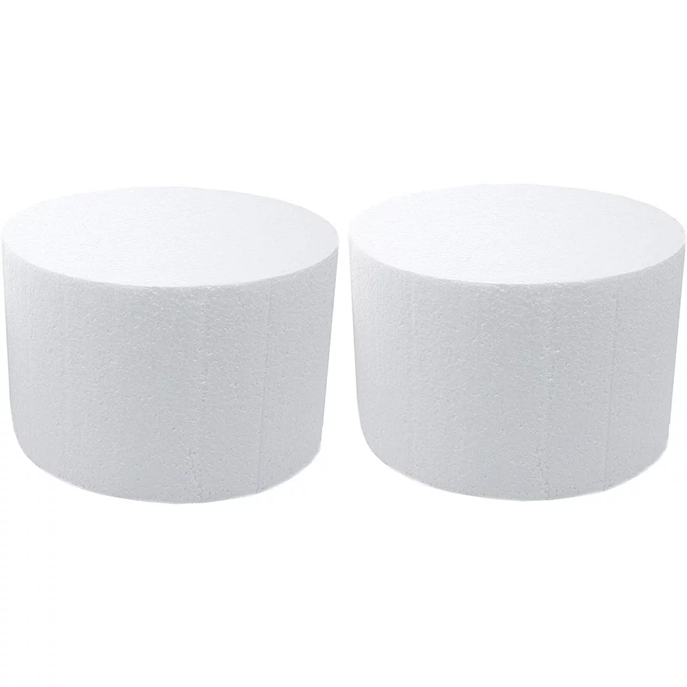 Bright Creations 2 Pack Foam Cake Dummies For Faux Wedding Cake, 6x4 Inch Dummy Rounds - Image 4
