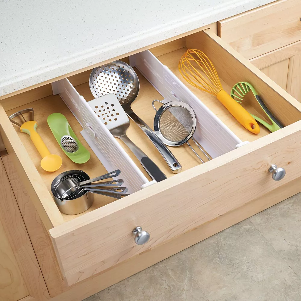 MDesign Expandable Kitchen Drawer Divider, Secure Lock 5 MDesign Expandable Kitchen Drawer Divider, Secure Lock - Image 3