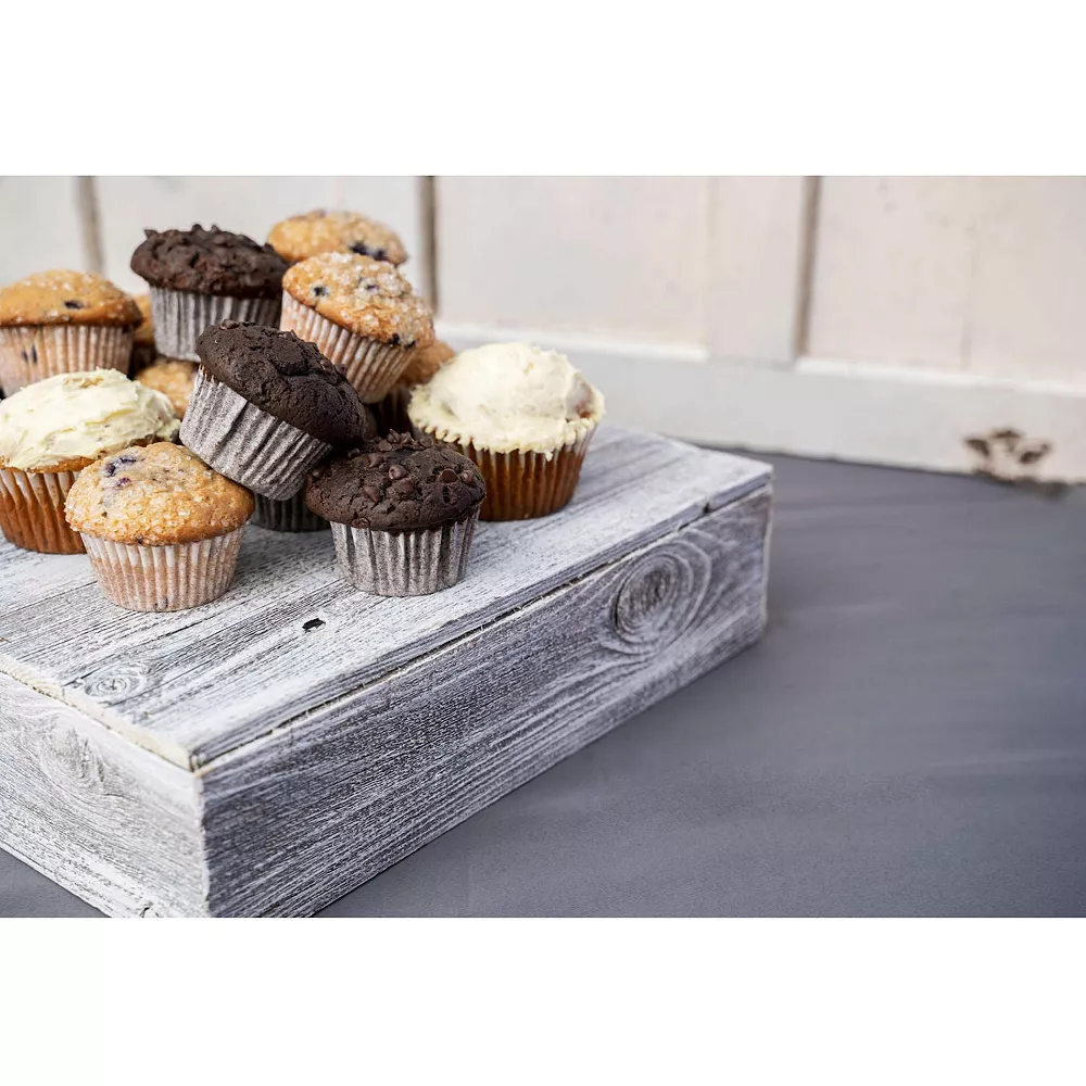 BarnwoodUSA Rustic Farmhouse 15 In. Reclaimed Wood Cake Stand, Dessert Stand 6 BarnwoodUSA Rustic Farmhouse 15 In. Reclaimed Wood Cake Stand, Dessert Stand - Image 4